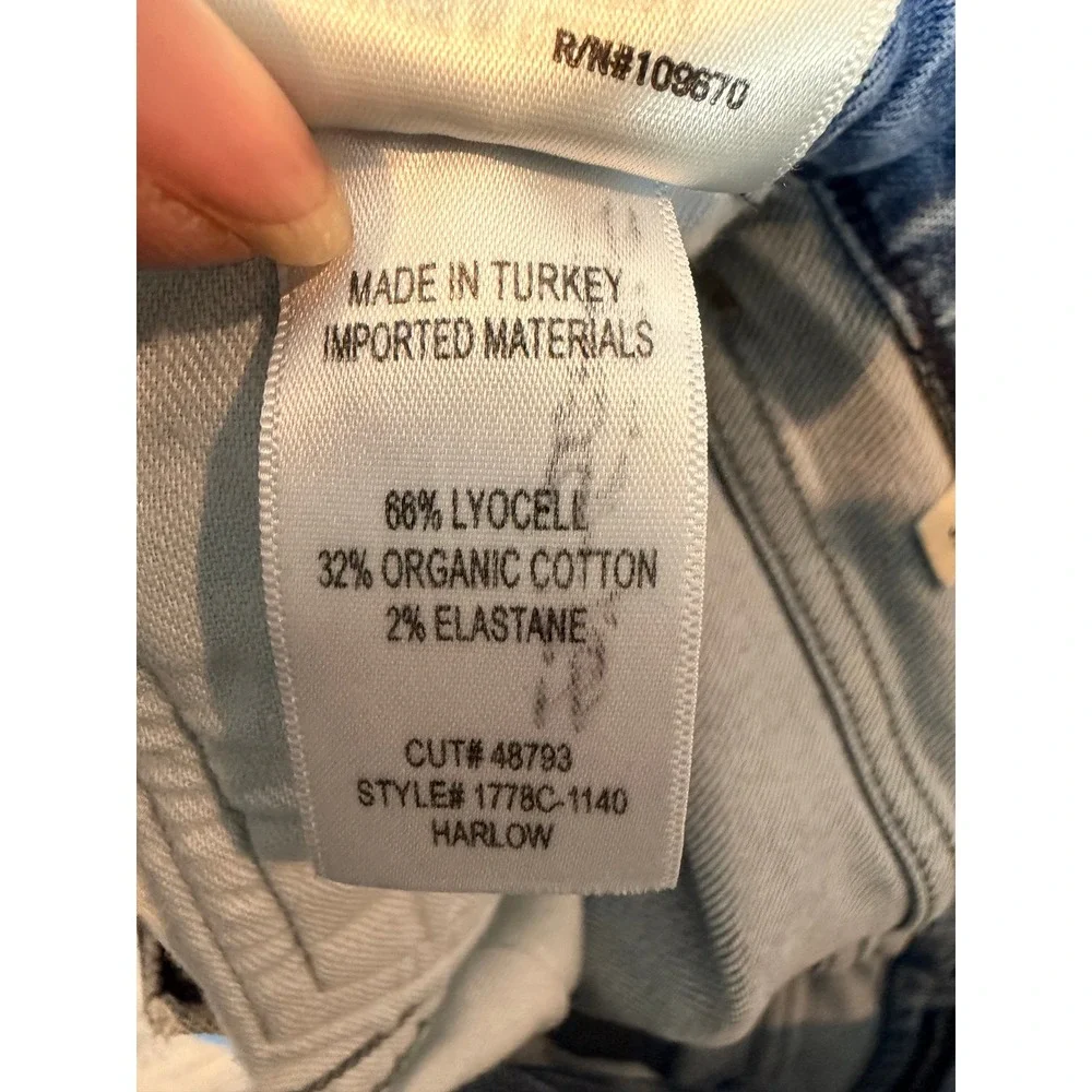Citizens of Humanity Harlow Ankle Jeans Womens 31 Blue Mid Rise Slim Denim